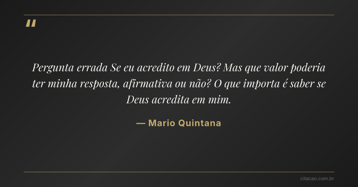 Citação de Mario Quintana