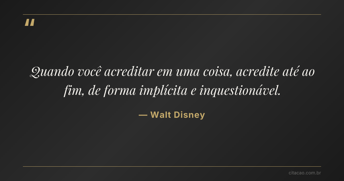 Citação de Walt Disney