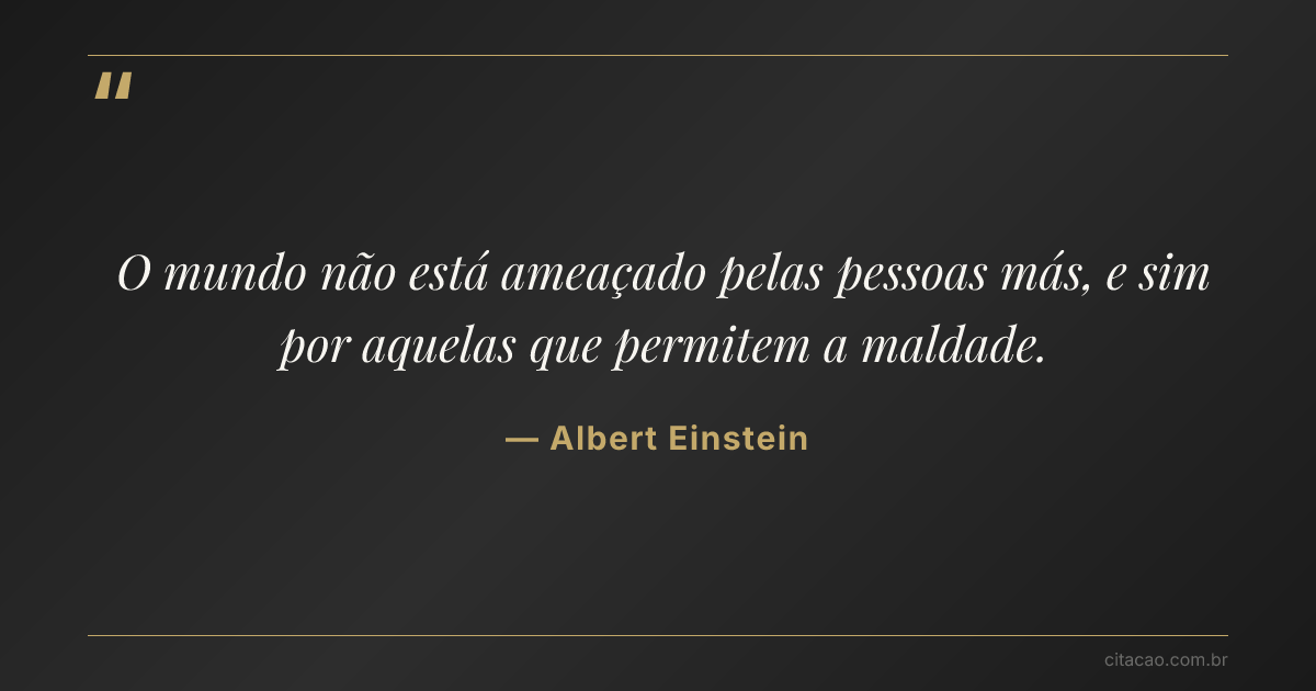 Citação de Albert Einstein