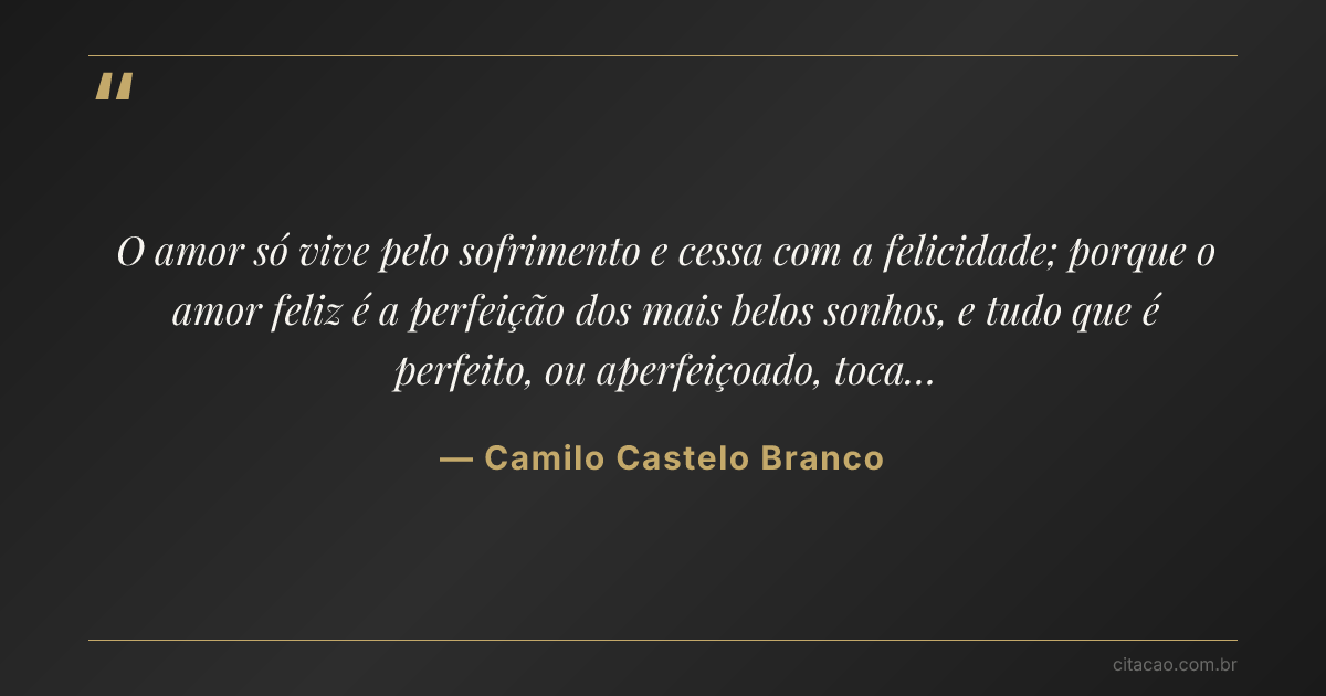 Citação de Camilo Castelo Branco