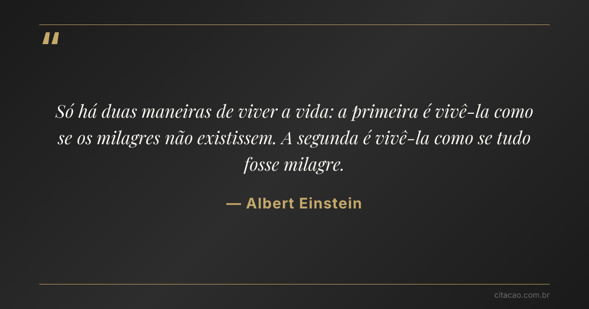 Citação de Albert Einstein