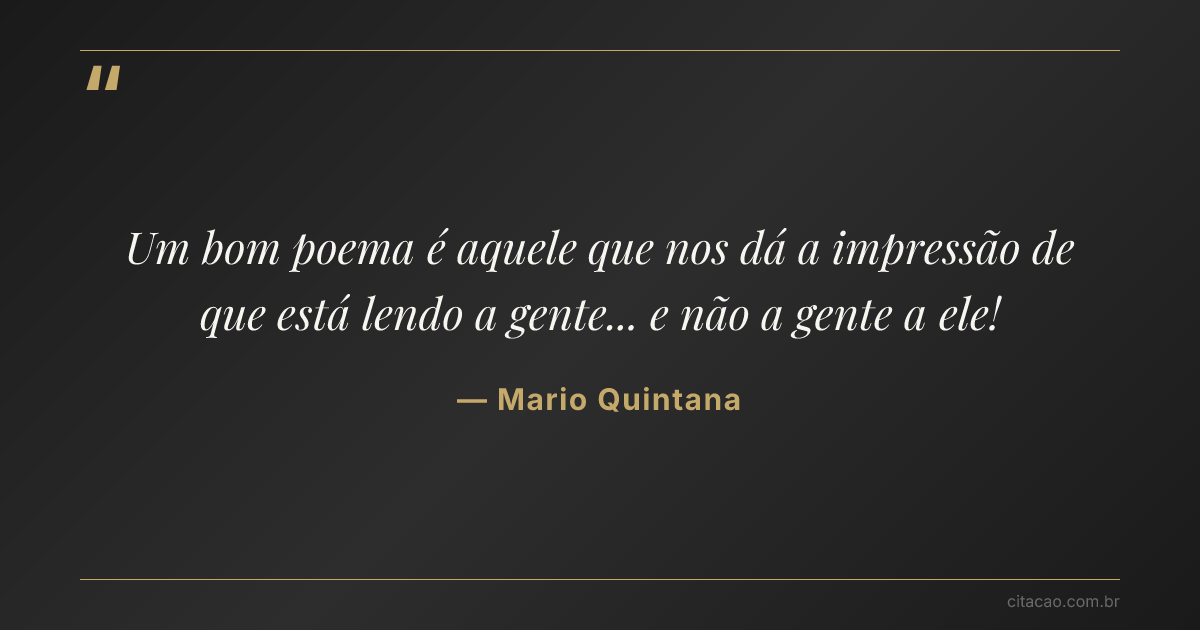 Citação de Mario Quintana