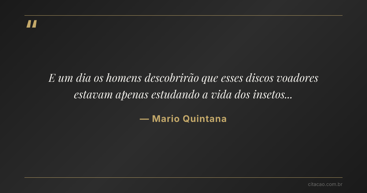 Citação de Mario Quintana