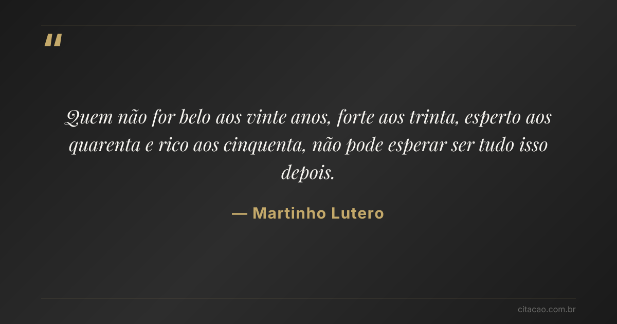 Citação de Martinho Lutero
