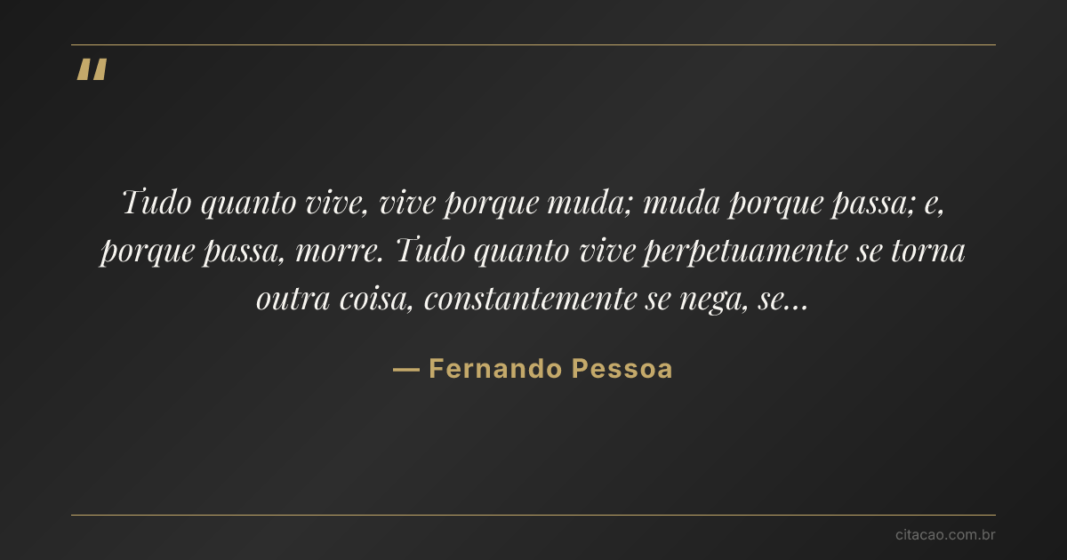 Citação de Fernando Pessoa