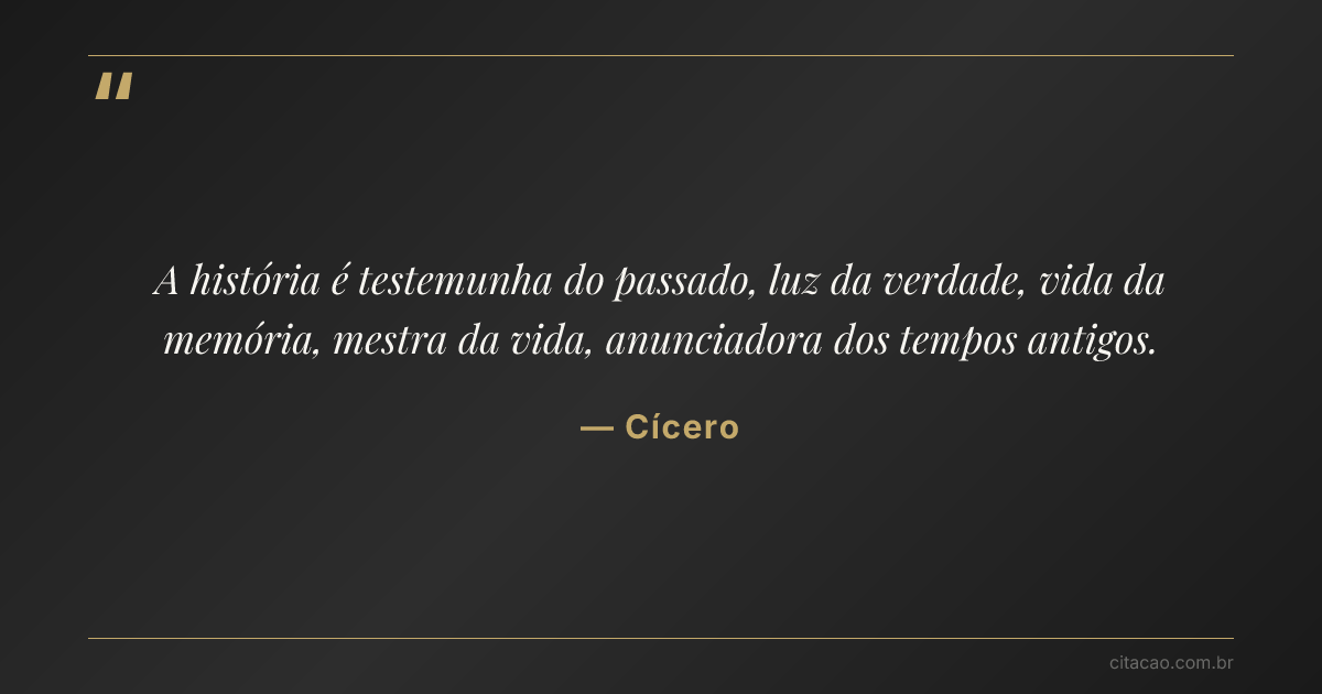 Citação de Cícero