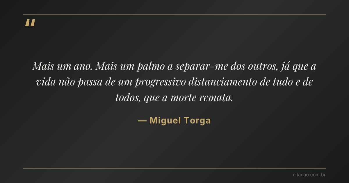 Citação de Miguel Torga