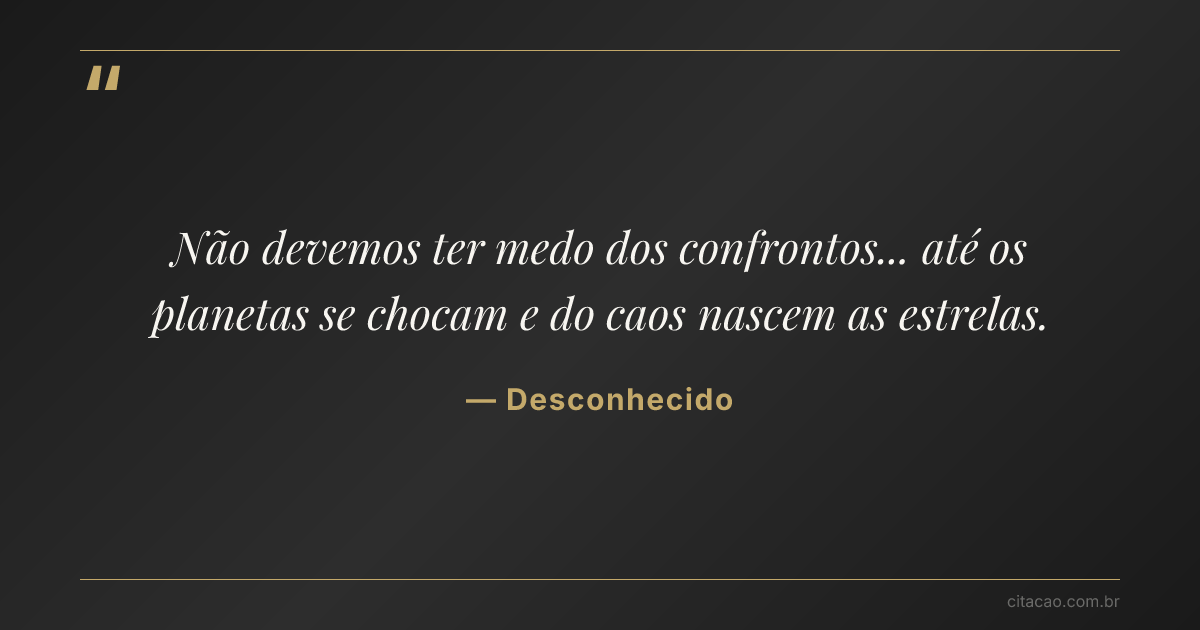 Citação de Desconhecido