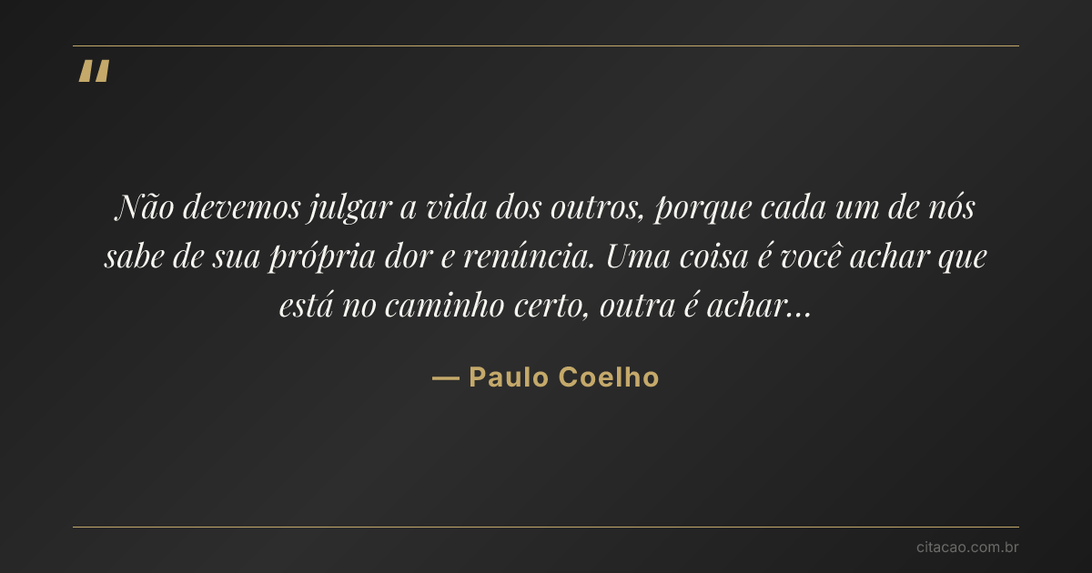 Citação de Paulo Coelho