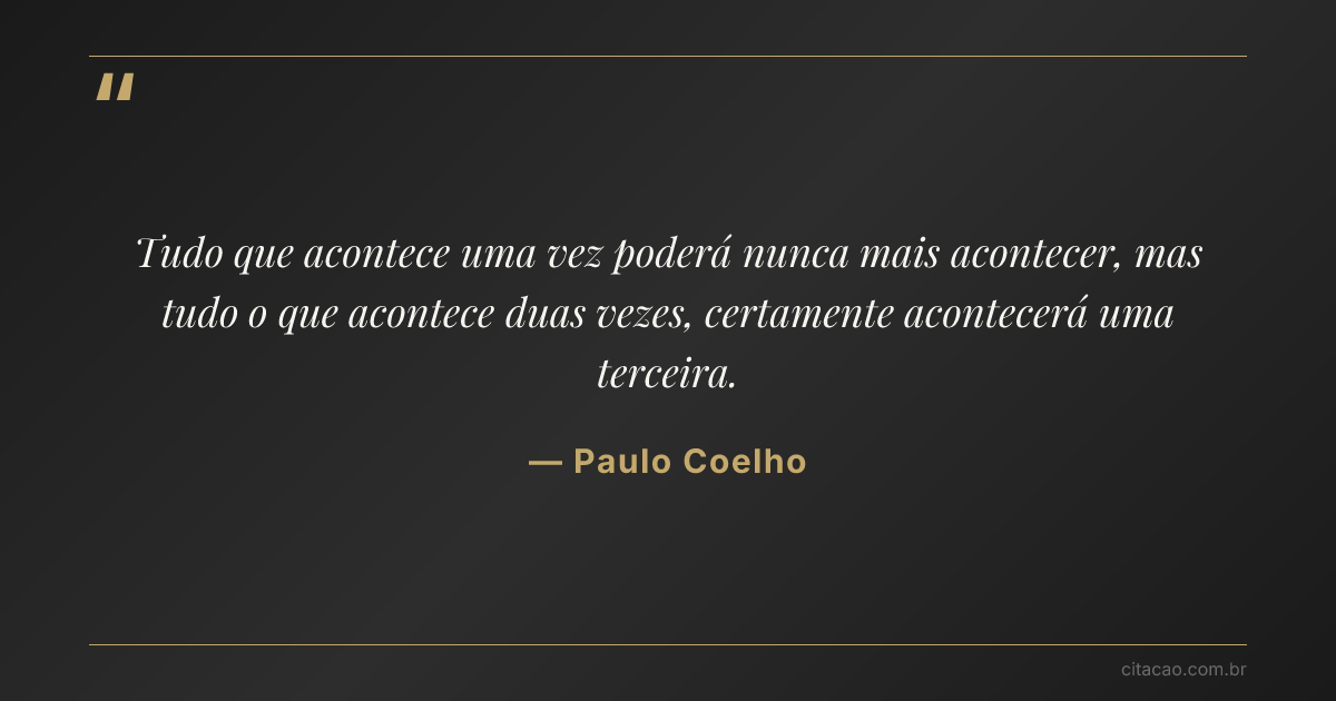 Citação de Paulo Coelho