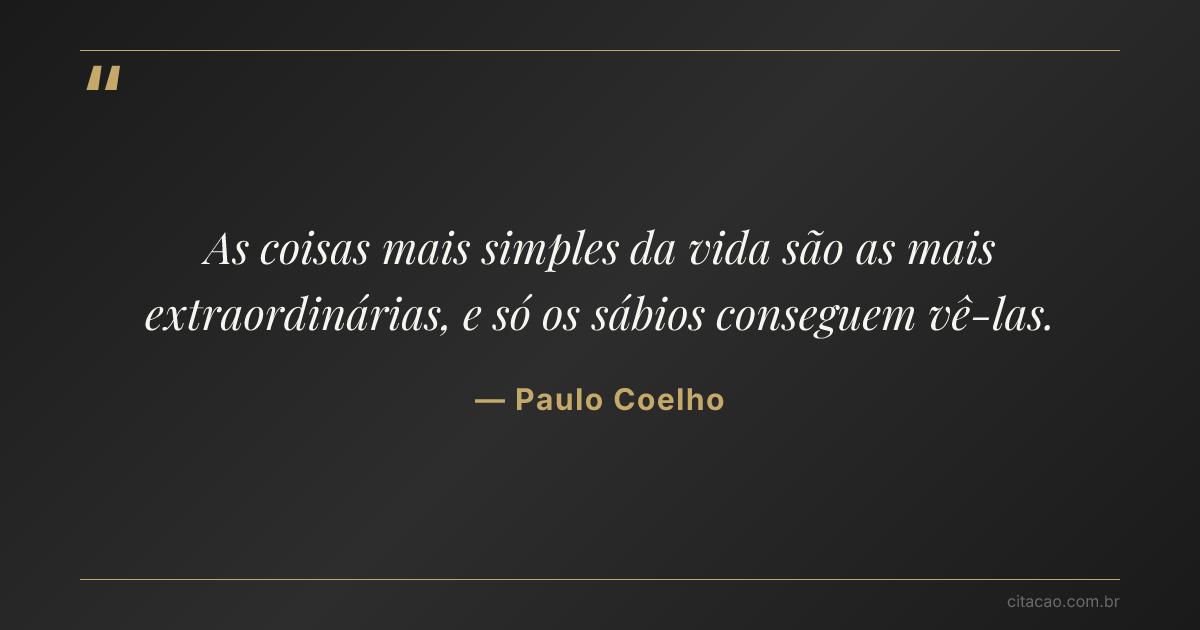 Citação de Paulo Coelho