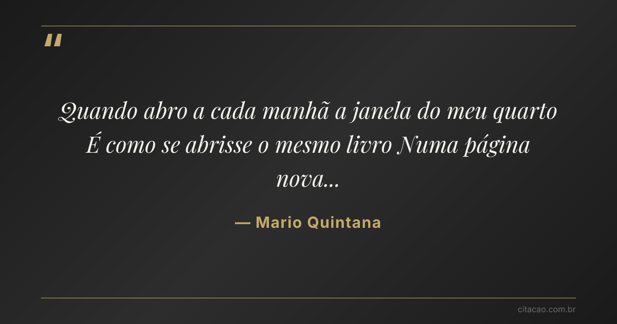Citação de Mario Quintana