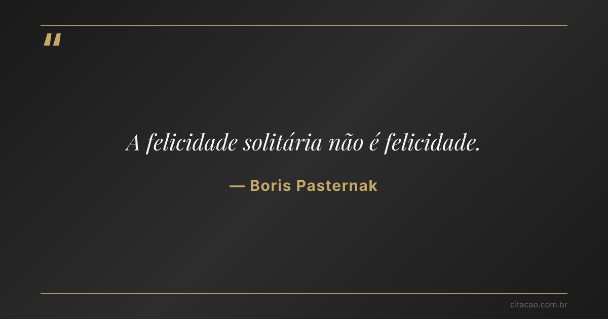 Citação de Boris Pasternak