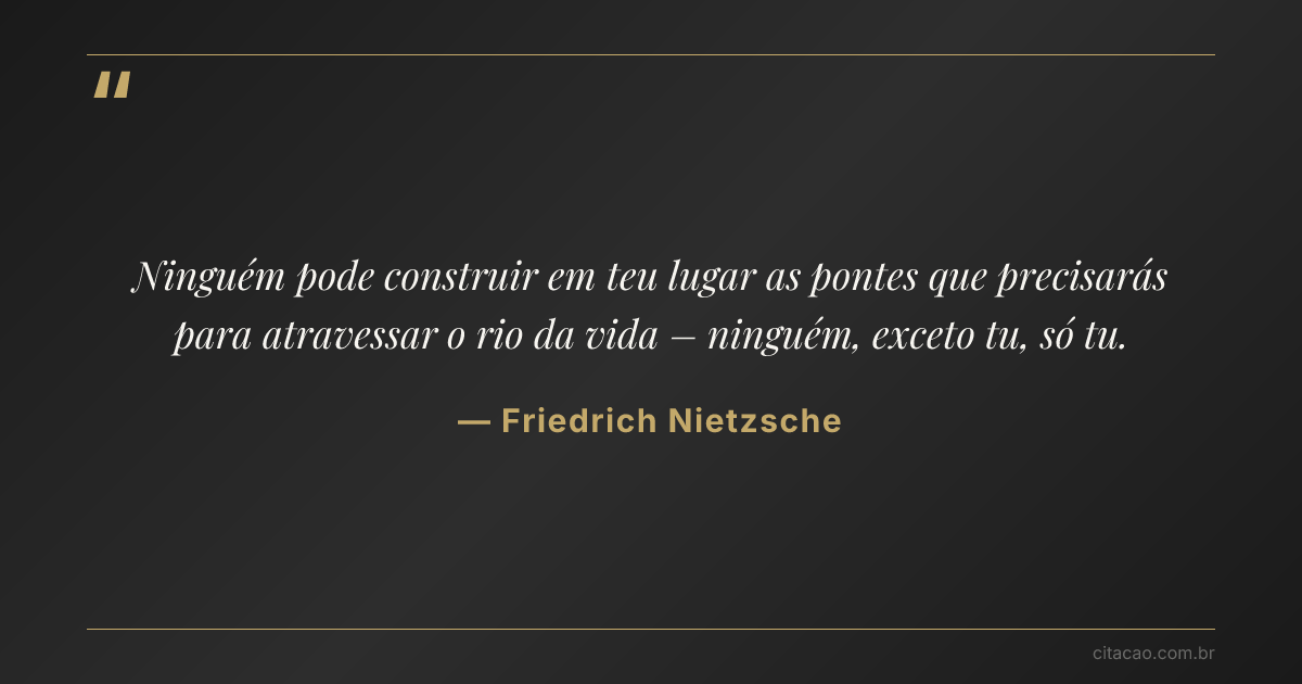 Citação de Friedrich Nietzsche
