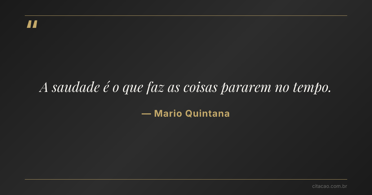 Citação de Mario Quintana