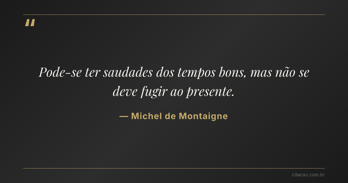 Citação de Michel de Montaigne