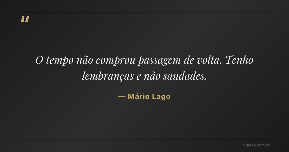 Citação de Mário Lago