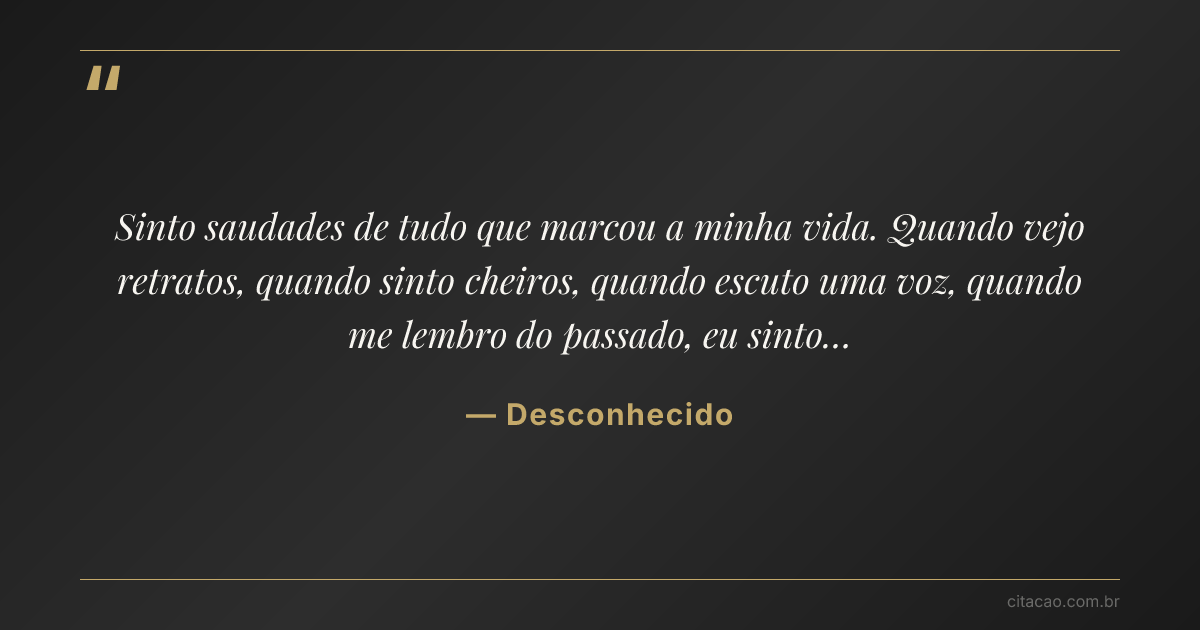 Citação de Desconhecido