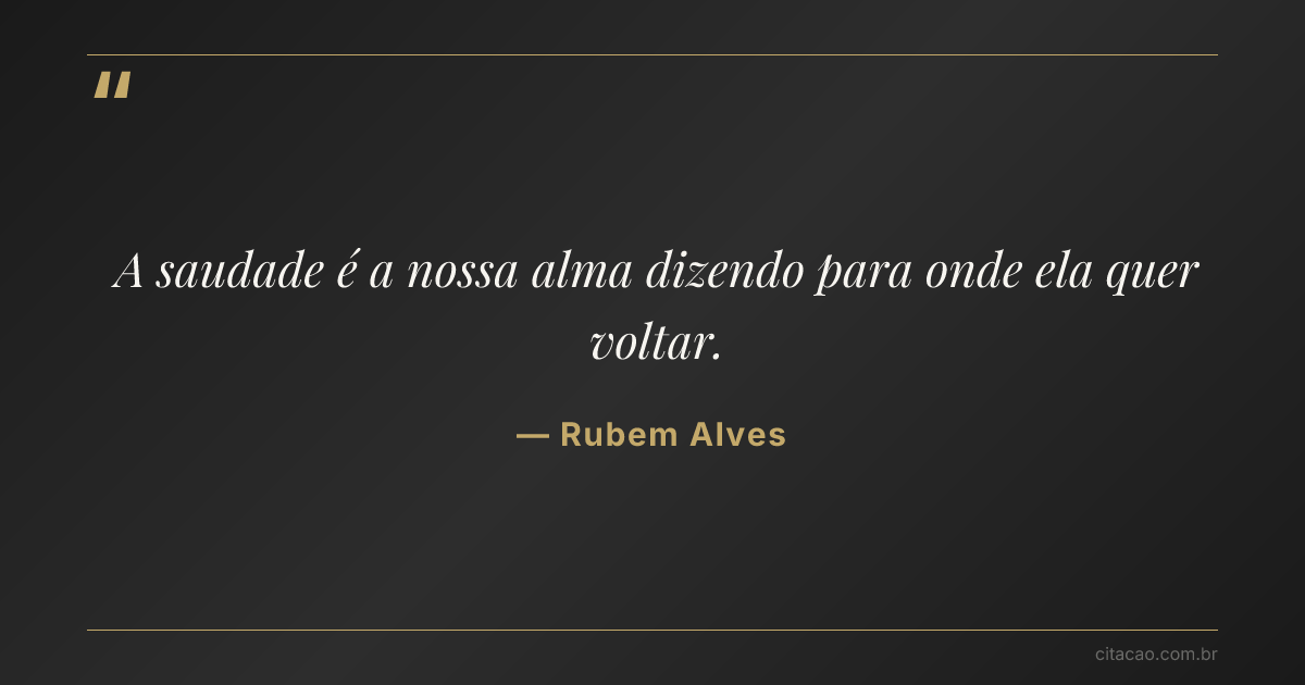 Citação de Rubem Alves