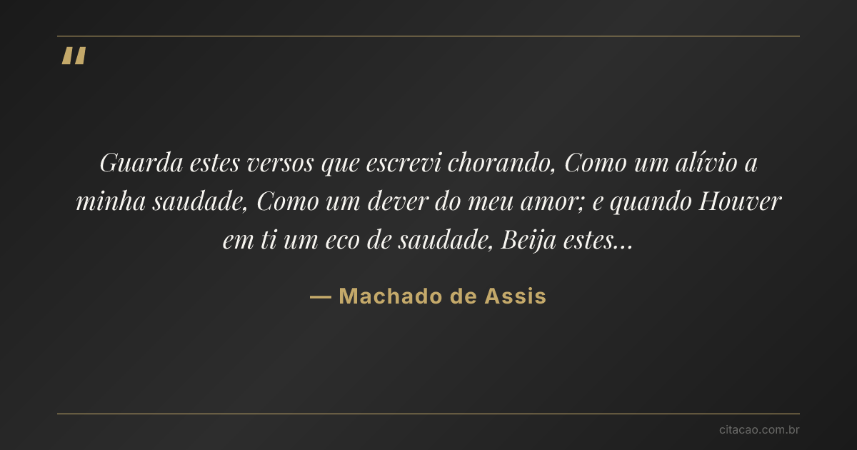 Citação de Machado de Assis