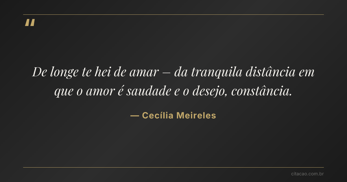 Citação de Cecília Meireles