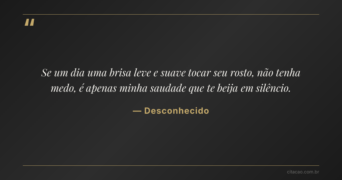 Citação de Desconhecido