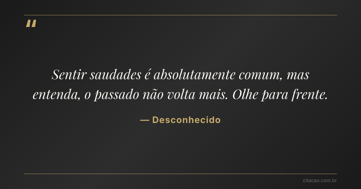 Citação de Desconhecido