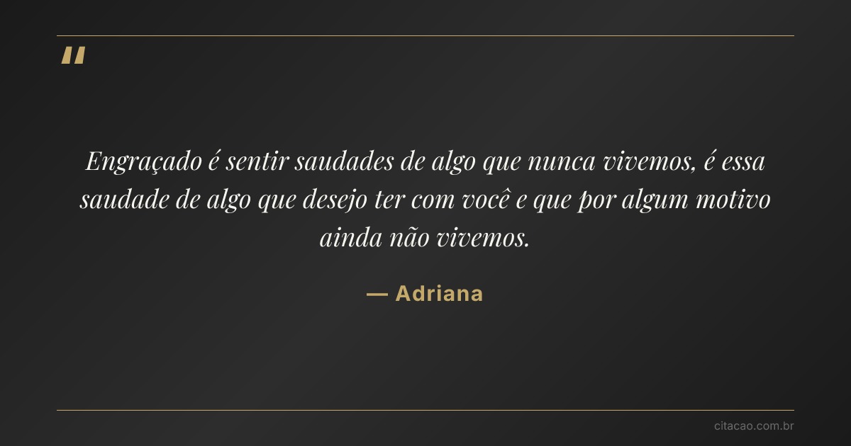 Citação de Adriana