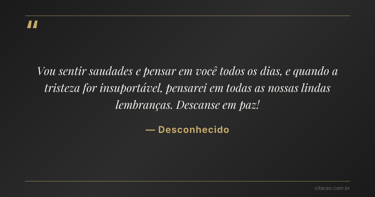 Citação de Desconhecido