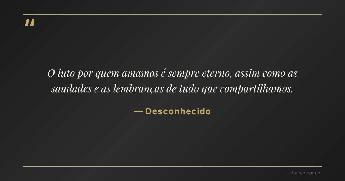 Citação de Desconhecido