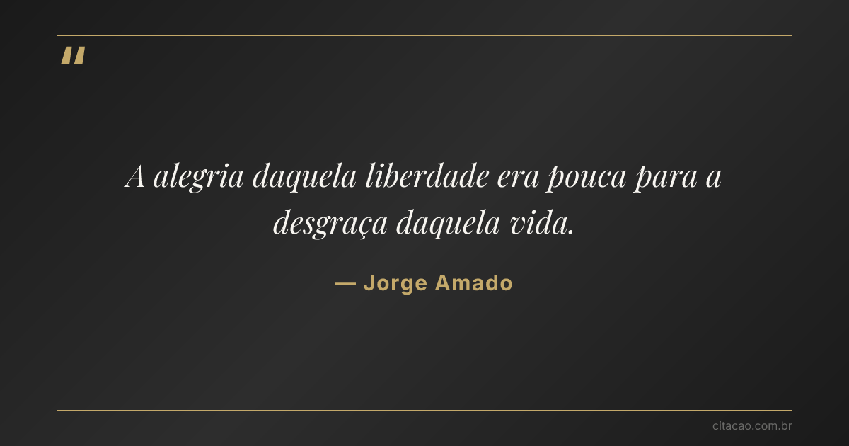 Citação de Jorge Amado