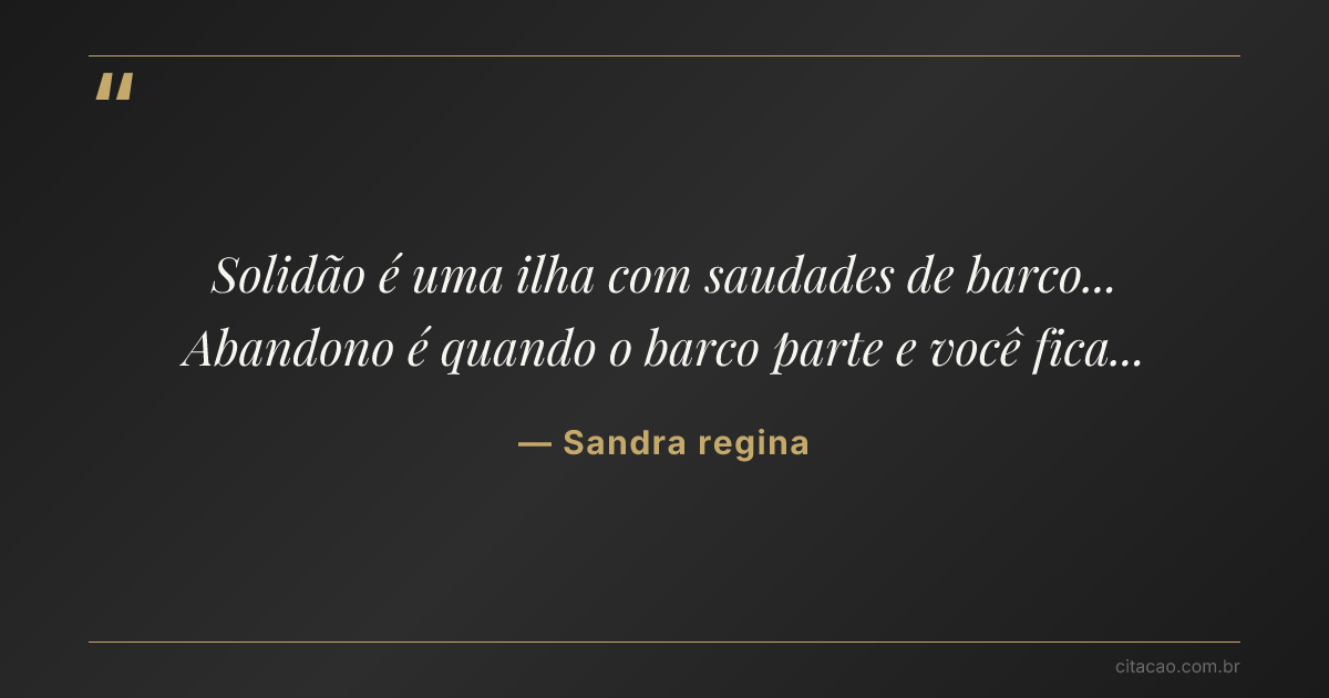 Citação de Sandra regina