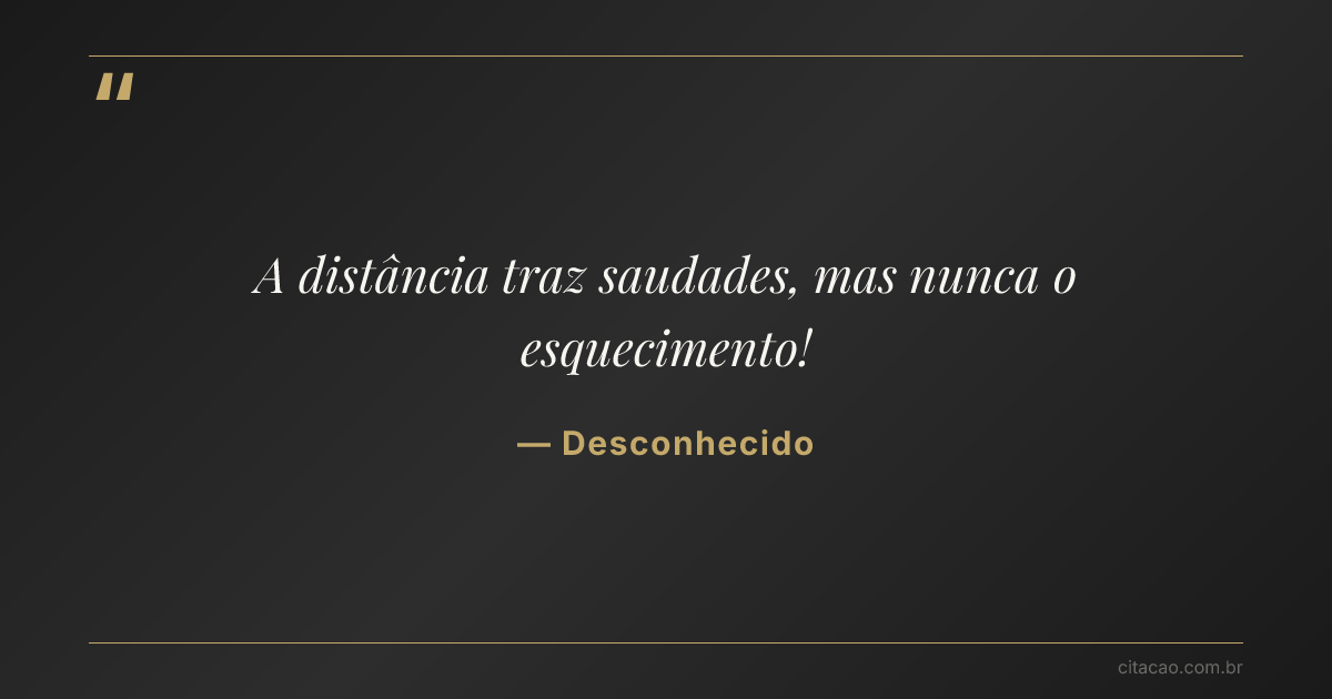 Citação de Desconhecido