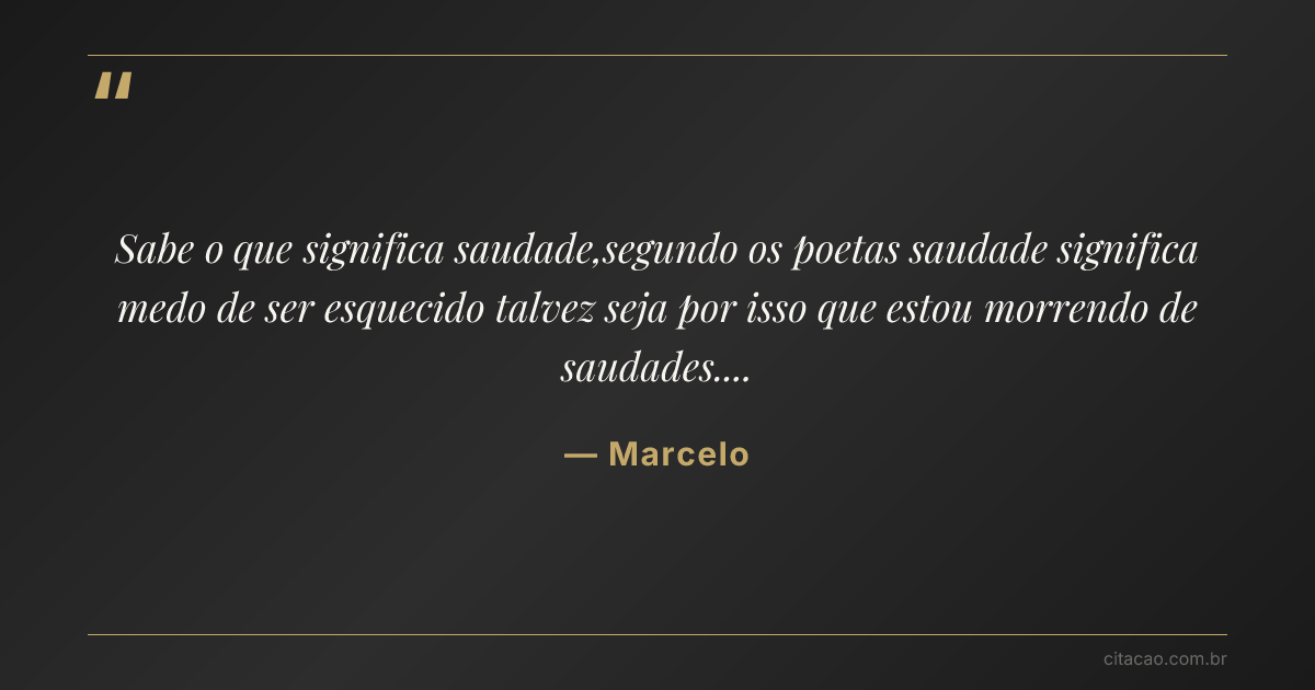 Citação de Marcelo