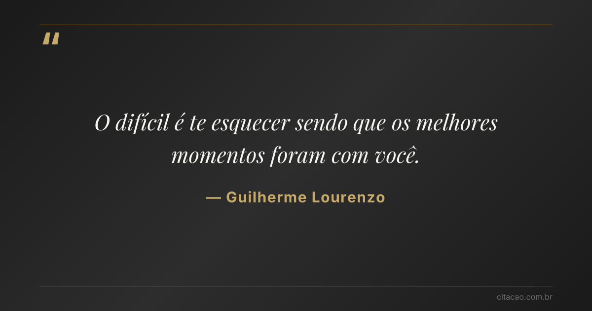 Citação de Guilherme Lourenzo