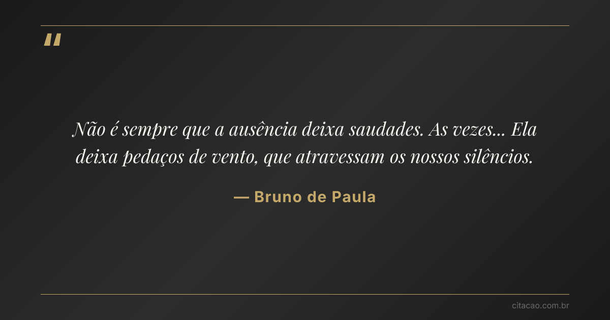 Citação de Bruno de Paula