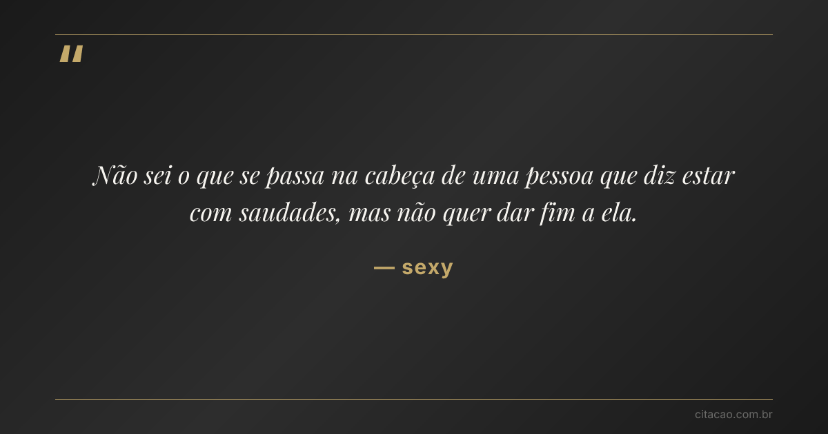 Citação de sexy