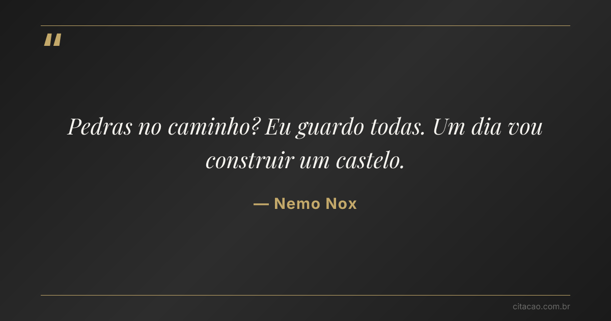 Citação de Nemo Nox