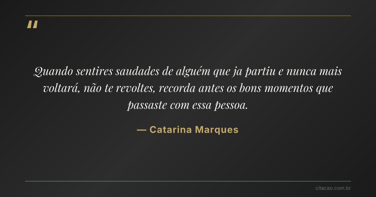 Citação de Catarina Marques