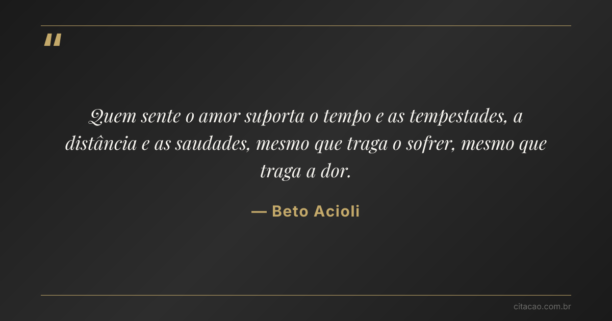 Citação de Beto Acioli