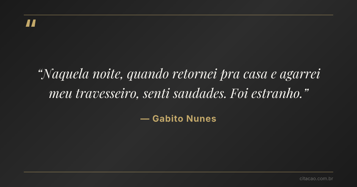 Citação de Gabito Nunes