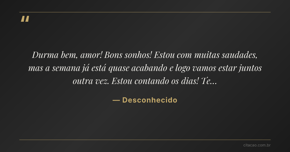 Citação de Desconhecido