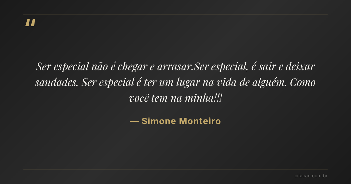 Citação de Simone Monteiro