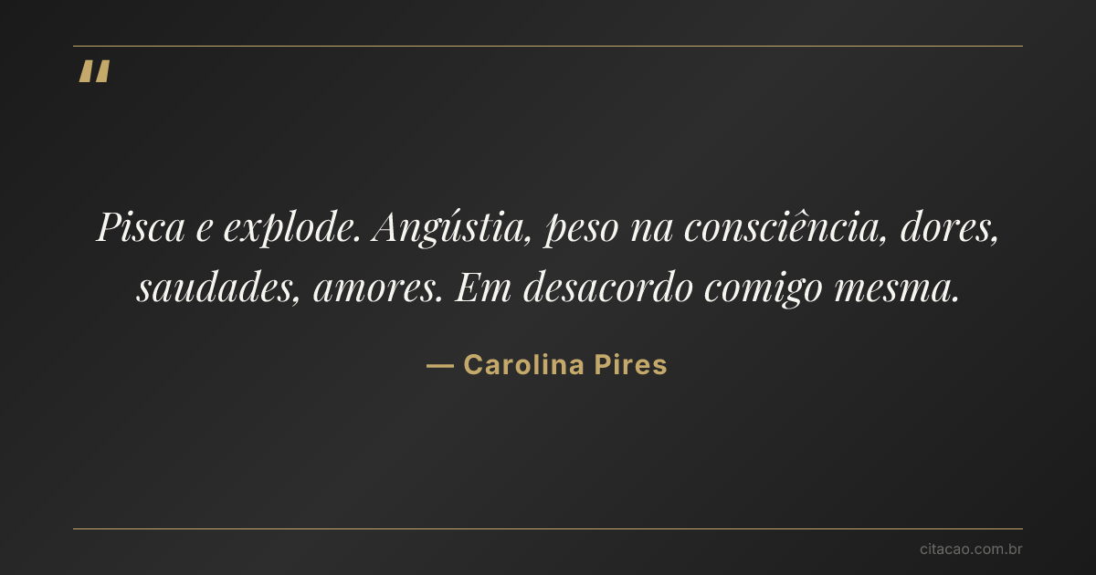 Citação de Carolina Pires