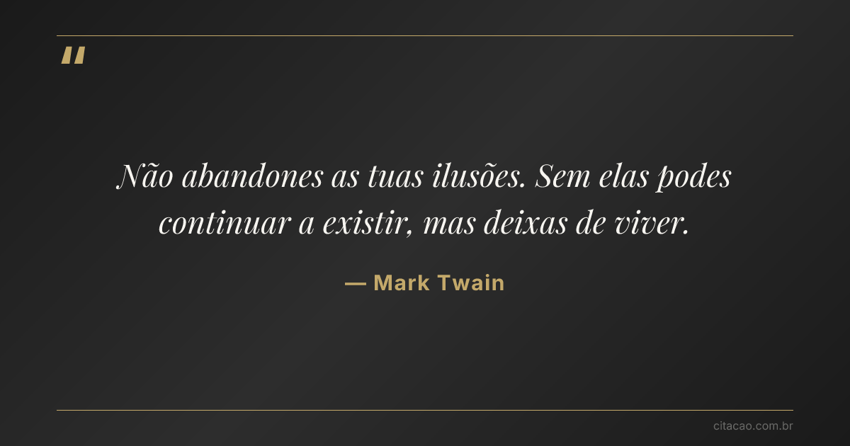 Citação de Mark Twain