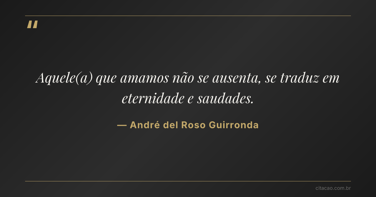 Citação de André del Roso Guirronda