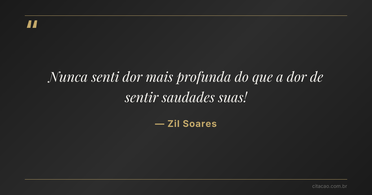 Citação de Zil Soares