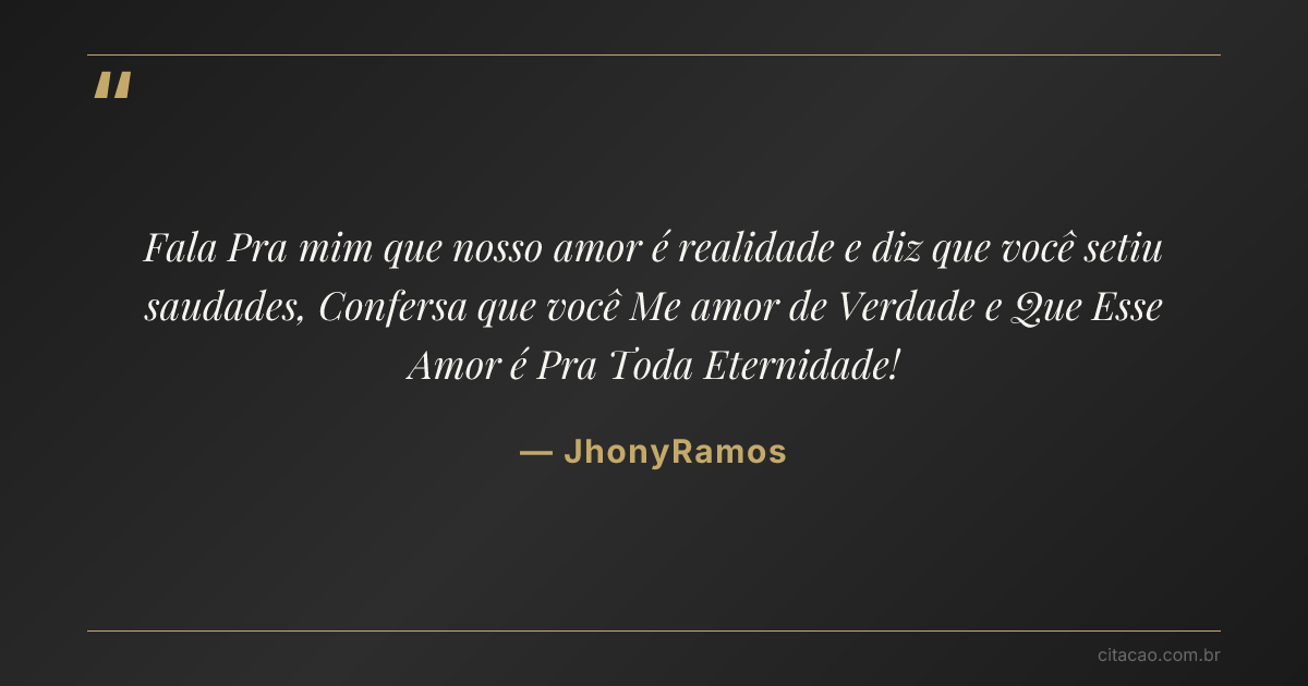 Citação de JhonyRamos