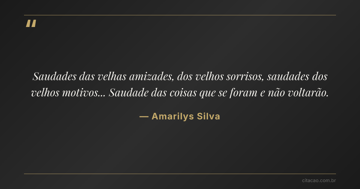 Citação de Amarilys Silva
