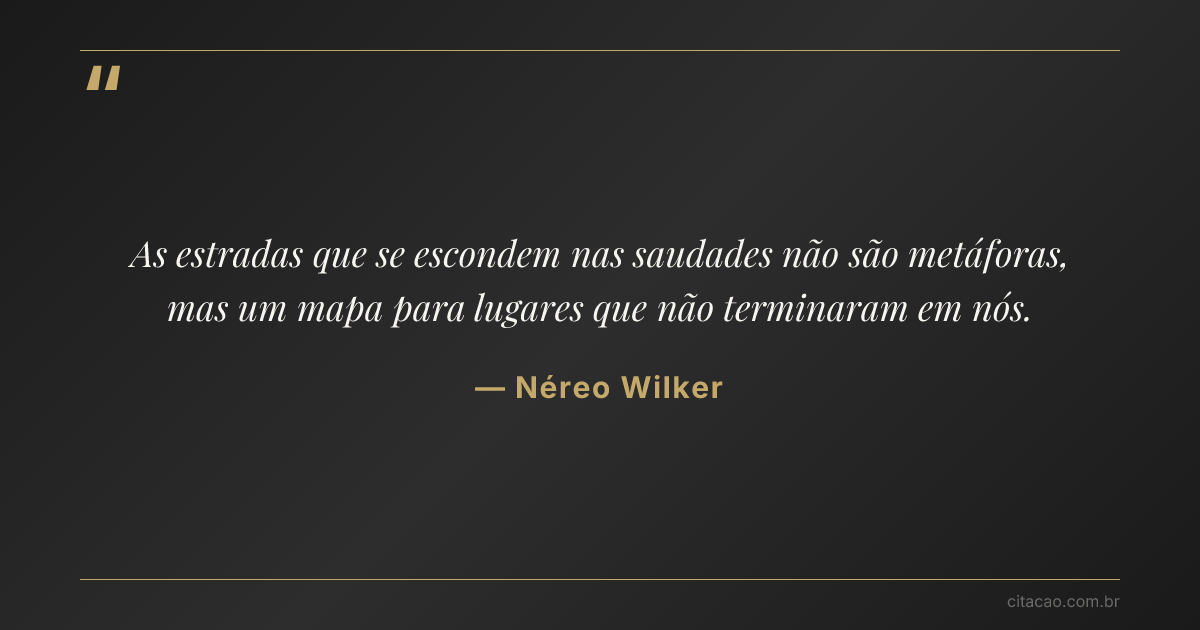 Citação de Néreo Wilker